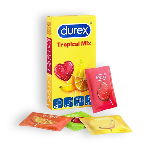 PRESERVATIVOS DUREX TROPICAL 6 UNIDADES