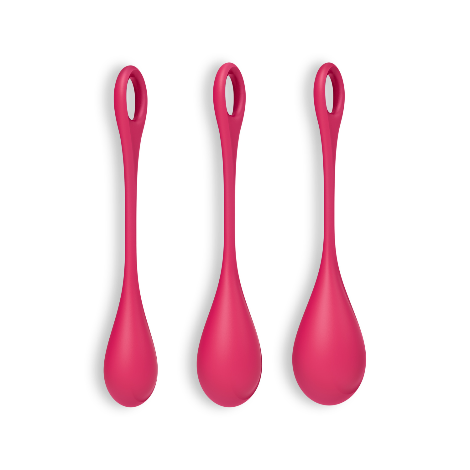 SET DI 3 PALLE DI KEGEL YONI POTENZA 1 ROSSO SATISFYER