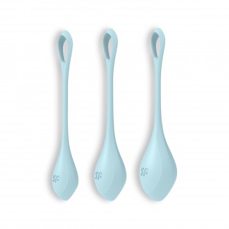 SET DI 3 PALLE DI KEGEL YONI POTENZA 2 SATISFYER BLU