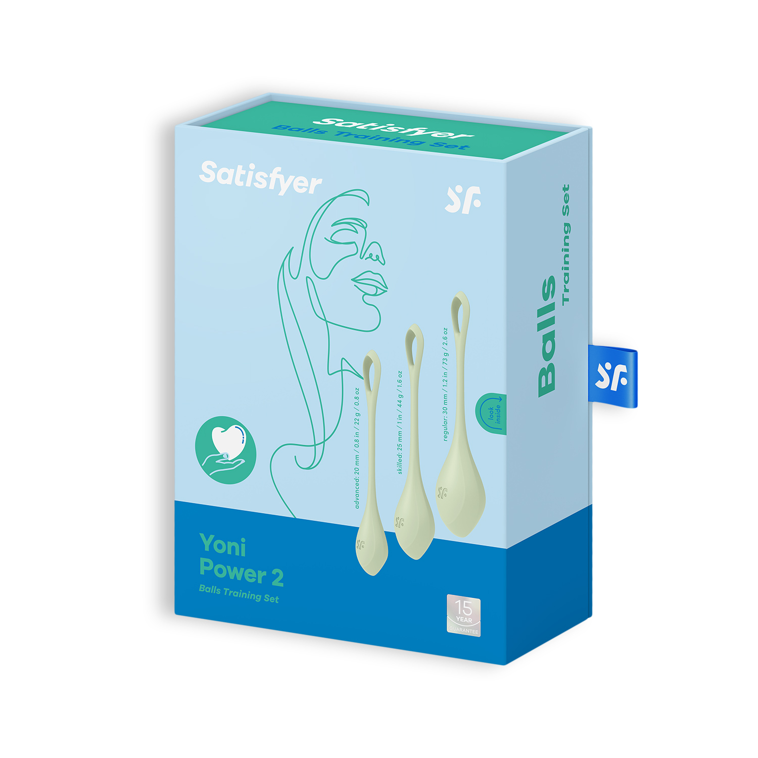 SET DI 3 PALLE DI KEGEL YONI POTENZA 2 VERDE SATISFYER