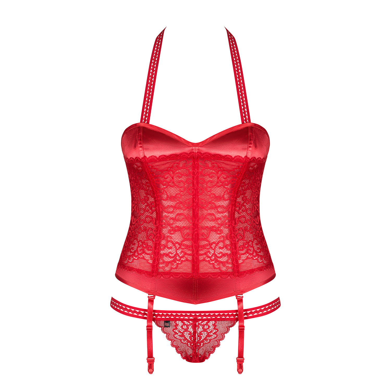 OBSESSIVE FLAMERIA CORSET AND THONG