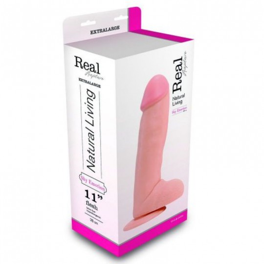 PENE REALÍSTICO REAL RAPTURE SKY EMOTION 11&#039;&#039; BLANCO