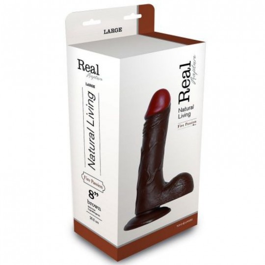 DILDO REALISTICO VERO RAPIMENTO FUOCO PASSIONE 8 &quot; NERO