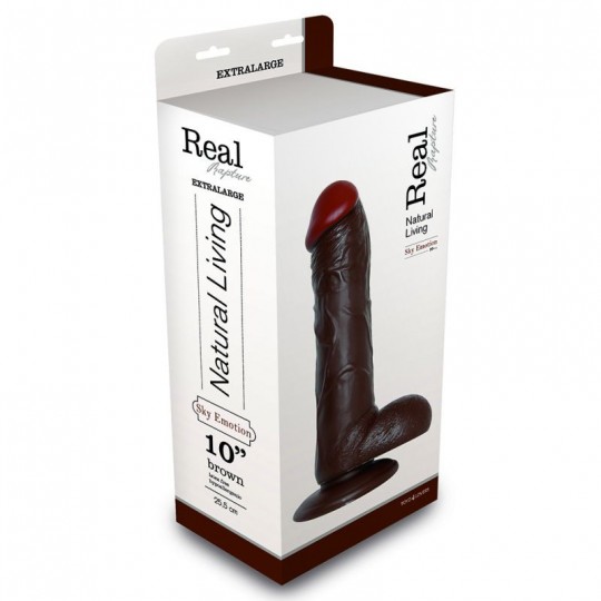 DILDO REALÍSTICO REAL RAPTURE SKY EMOTION 10&#039;&#039; NEGRO