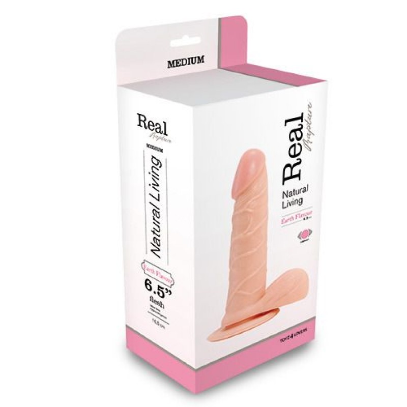 VIBRADOR REALÍSTICO REAL RAPTURE EARTH FLAVOUR 6.5&#039;&#039; BLANCO