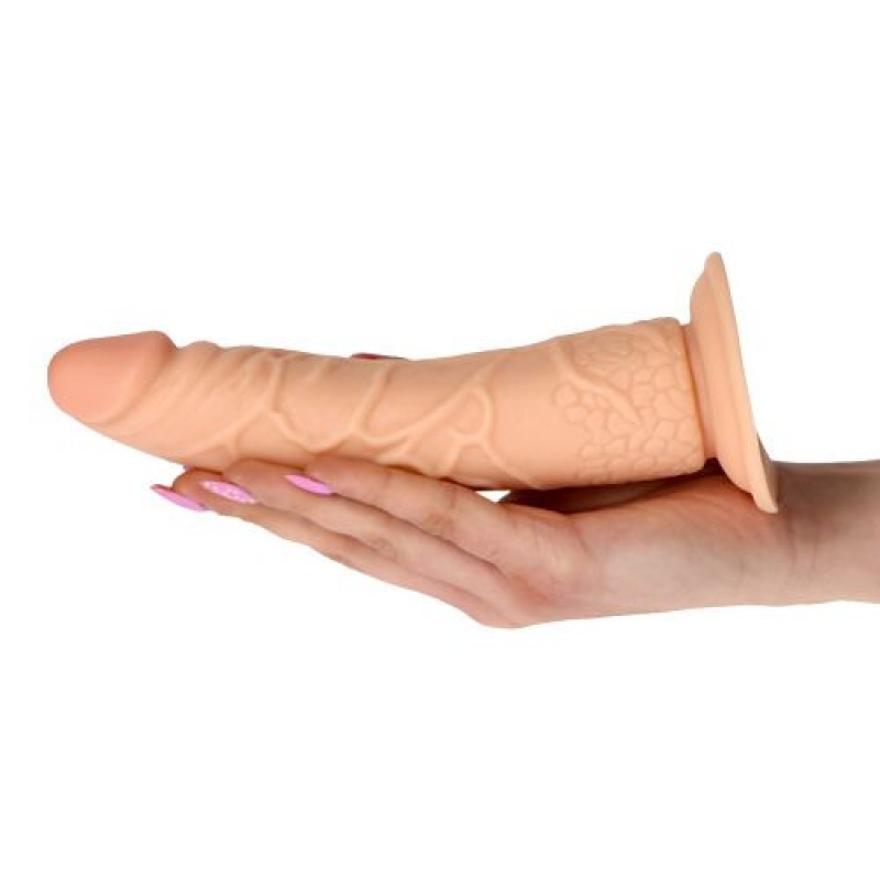 DILDO REALISTICO VERO RAPIMENTO TERRA SAPORE 7 &quot; BIANCO