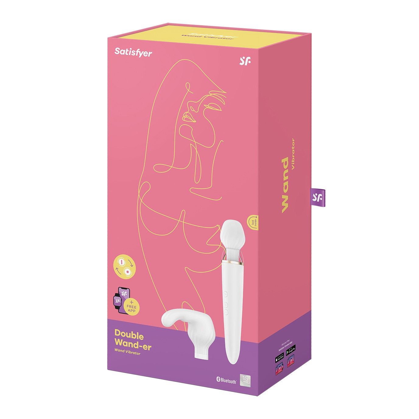 VIBRADOR DOUBLE WAND-ER CON APP SATISFYER