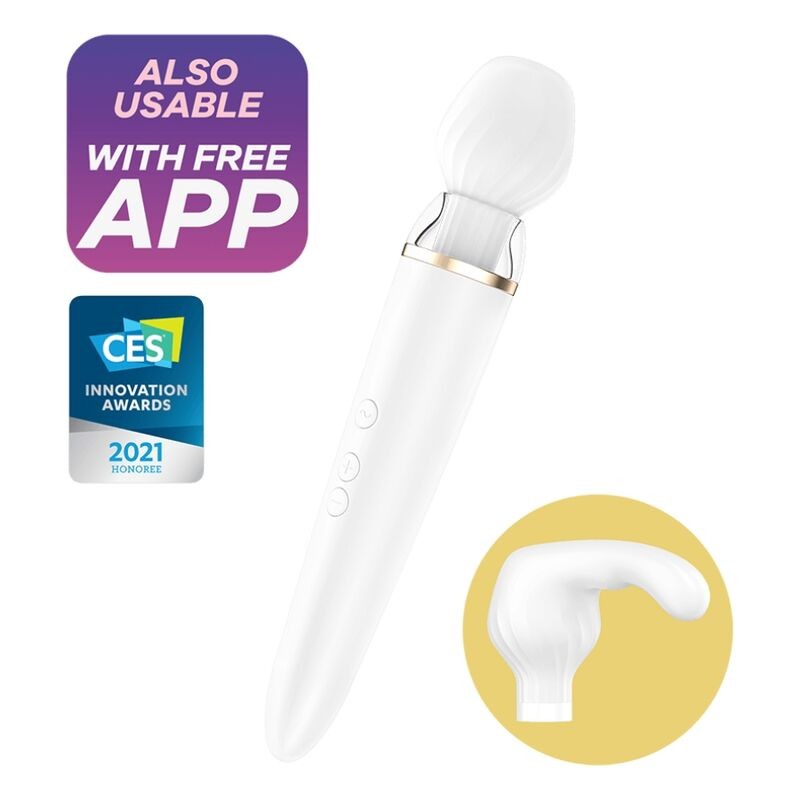 SATISFYER DOUBLE WAND-ER VIBRATOR WITH APP