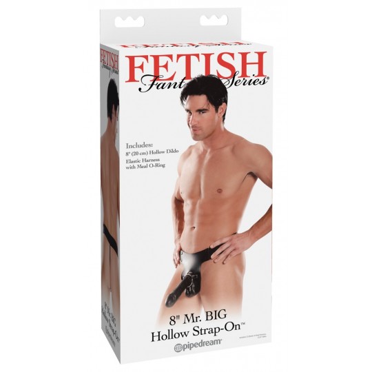 STRAP-ON HUECO 8&#039;&#039; MR. BIG HOLLOW FETISH FANTASY SERIES BLACK