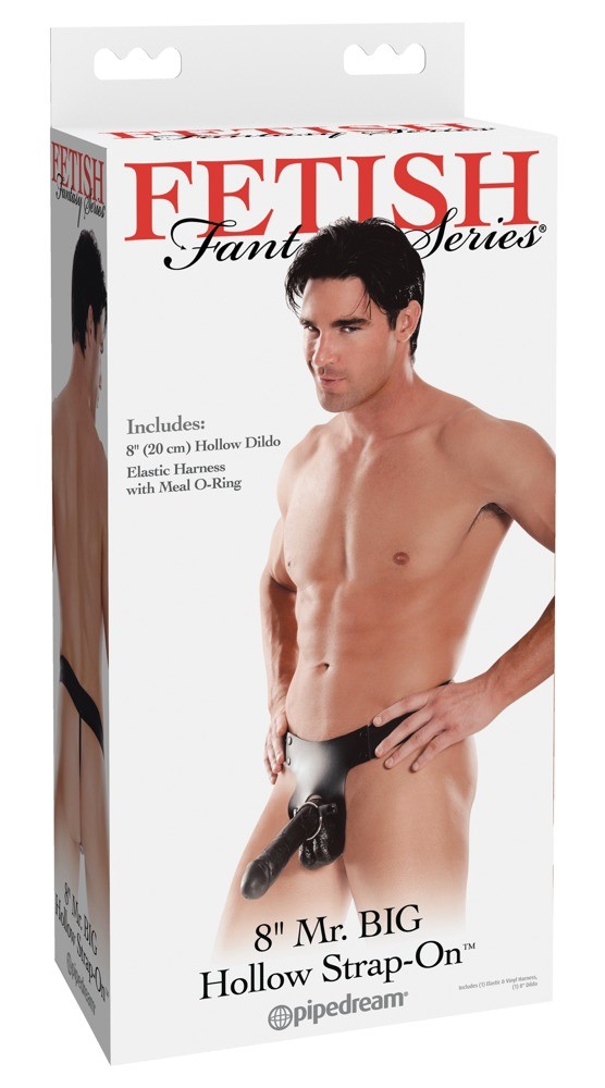 STRAP-ON HUECO 8&#039;&#039; MR. BIG HOLLOW FETISH FANTASY SERIES BLACK