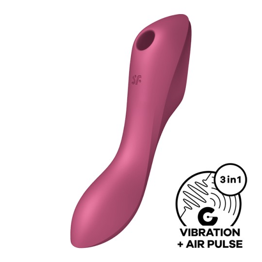 SATISFYER CURVY TRINITY 3 VIBRATOR RED