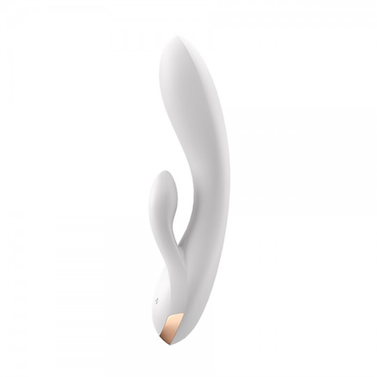 SATISFYER DOUBLE FLEX VIBRATOR WITH APP WHITE