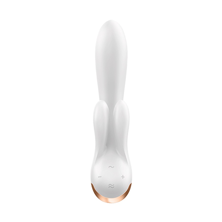 SATISFYER DOUBLE FLEX VIBRATOR WITH APP WHITE