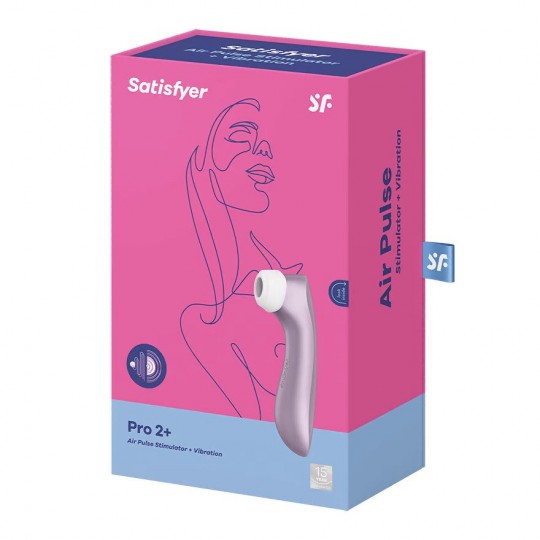 ESTIMULADOR DE CLITORIS PRO 2 VIBRATION SATISFYER GRIS