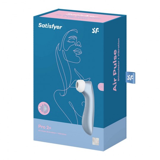 ESTIMULADOR DE CLITÓRIS PRO 2 VIBRATION SATISFYER AZUL