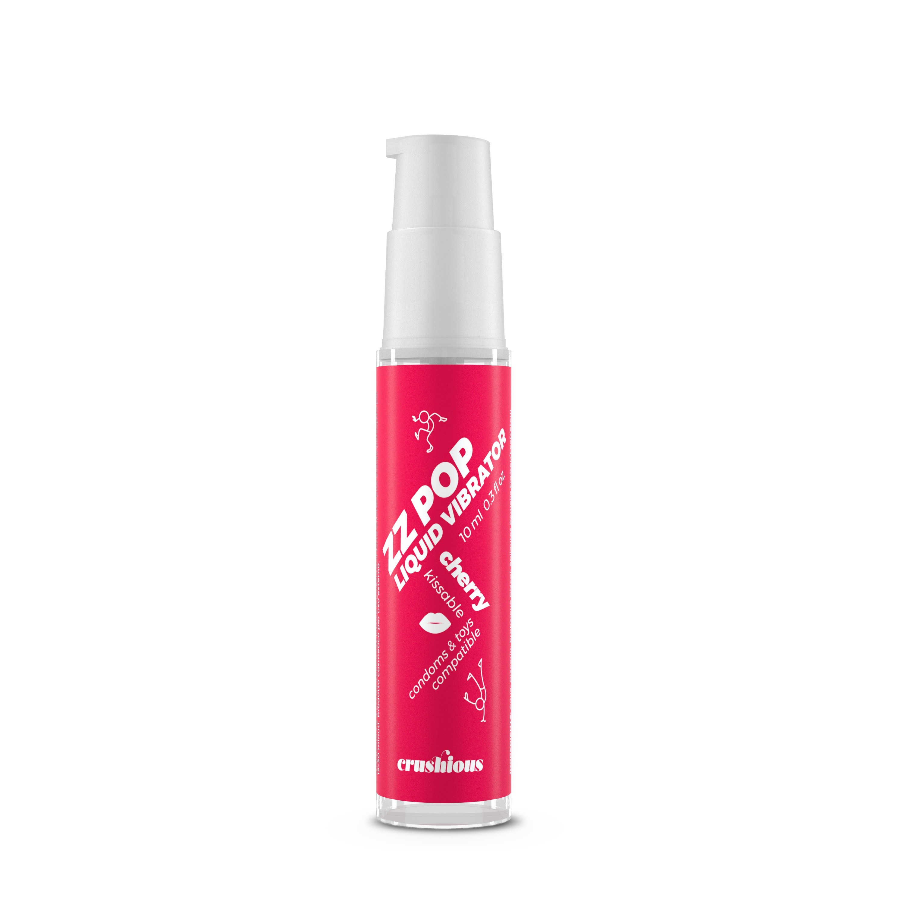 VIBRATORE LIQUIDO ZZ POP AROMATIZZATO ALLA CILIEGIA 10ML CRUSHIOUS