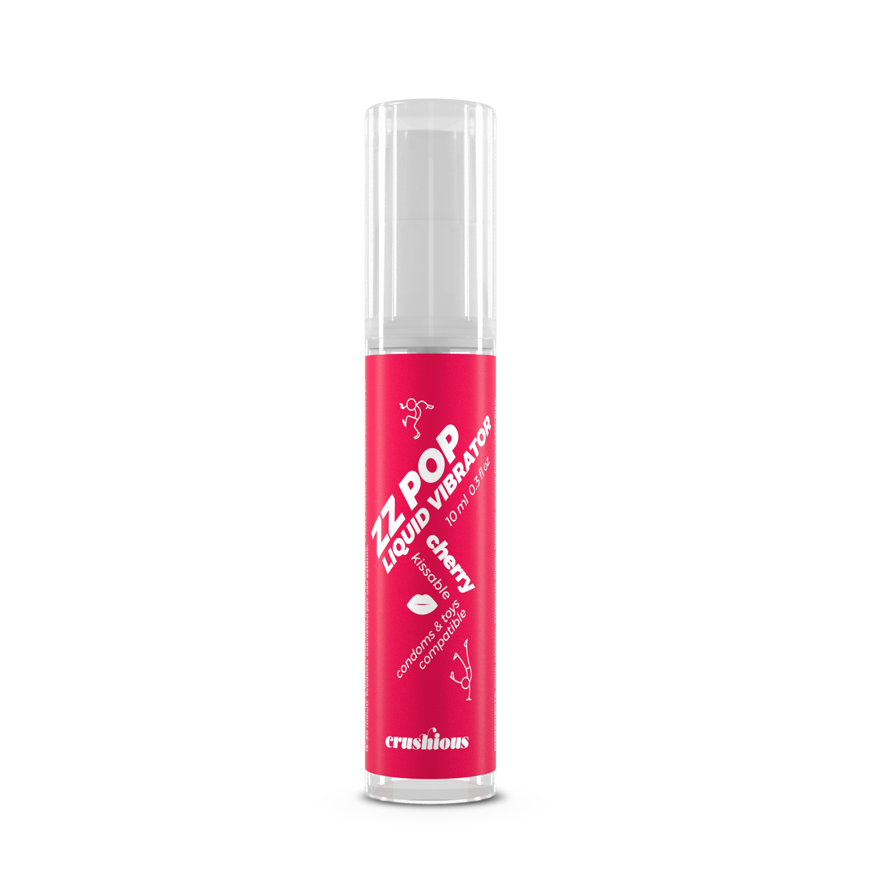 LIQUIDE VIBRATEUR ZZ POP ARÔME CERISE 10ML CRUSHIOUS