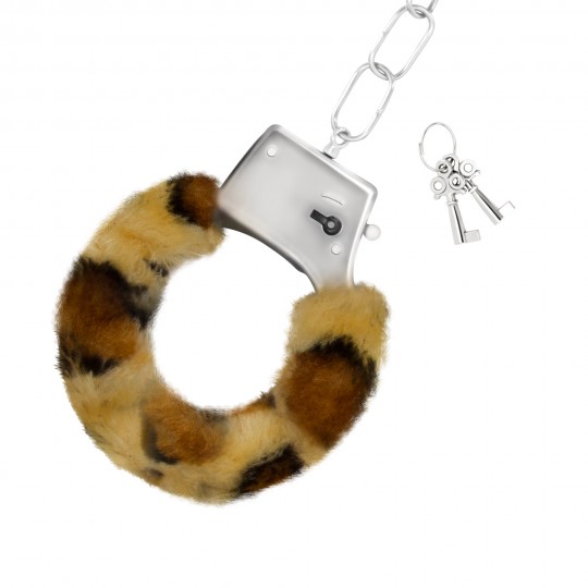 ALGEMAS DE PELUCHE LOVE CUFFS CRUSHIOUS LEOPARDO