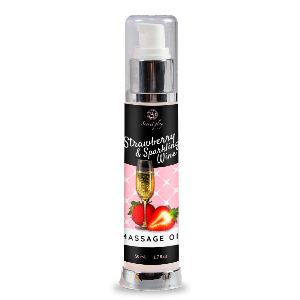 SECRET PLAY STRAWBERRY CHAMPAGNE MASSAGE OIL 50ML