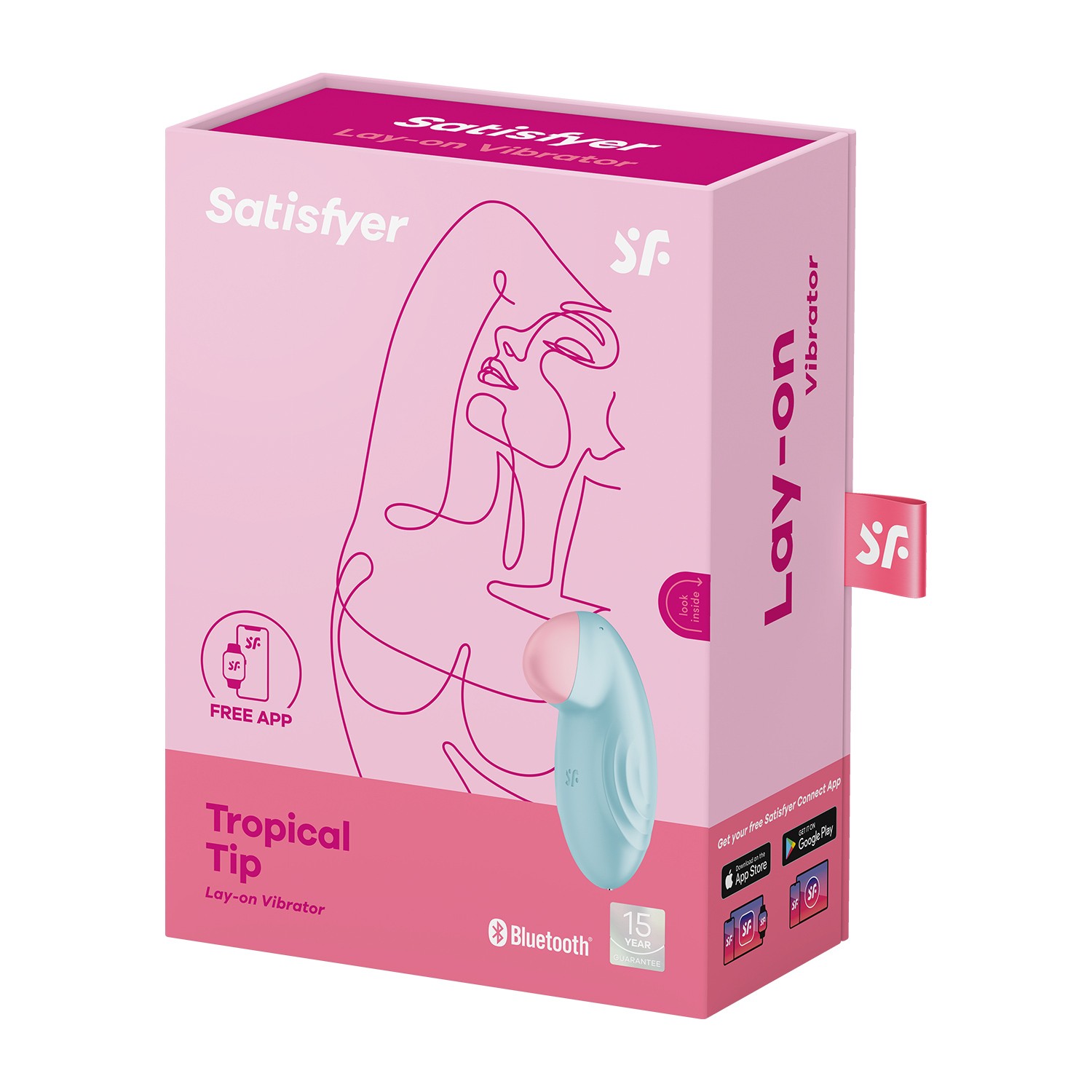 STIMULATORE TROPICAL TIP CONNECT APP BLU SATISFYER