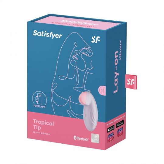 SATISFYER TROPICAL TIP CONNECT APP LILAC