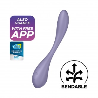 SATISFYER G-SPOT FLEX 5 CONNECT APP LILAC