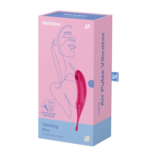 ESTIMULADOR TWIRLING PRO VERMELHO SATISFYER