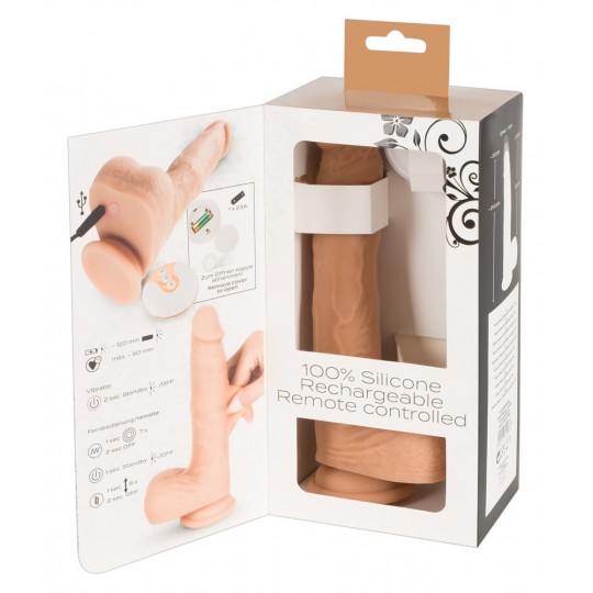 VIBRADOR REALISTA CON EMPUJE Y CONTROL REMOTO INALÁMBRICO NATURAL THRUSTING VIBE YOU2TOYS