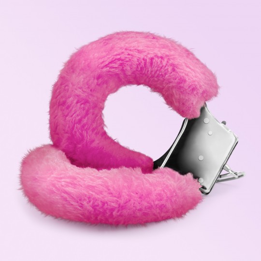 LOVE CUFFS FURRY HANDCUFFS CRUSHIOUS PINK