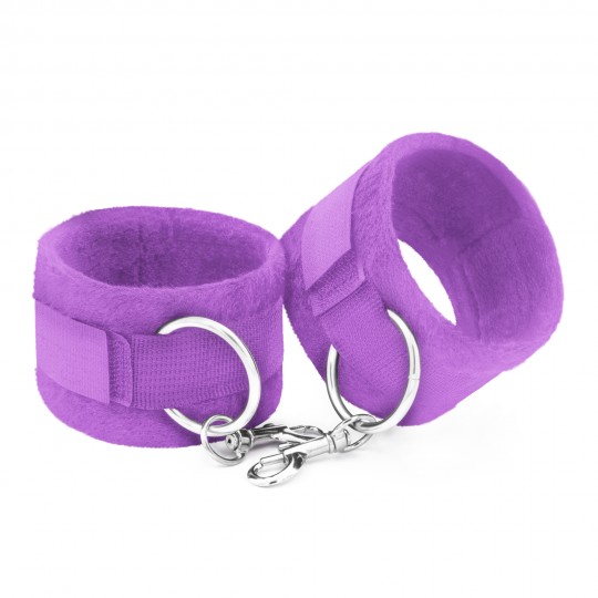 ESPOSAS DE VELCRO TOUGH LOVE CON CADENA DE 40CM EXTRA CRUSHIOUS MORADO