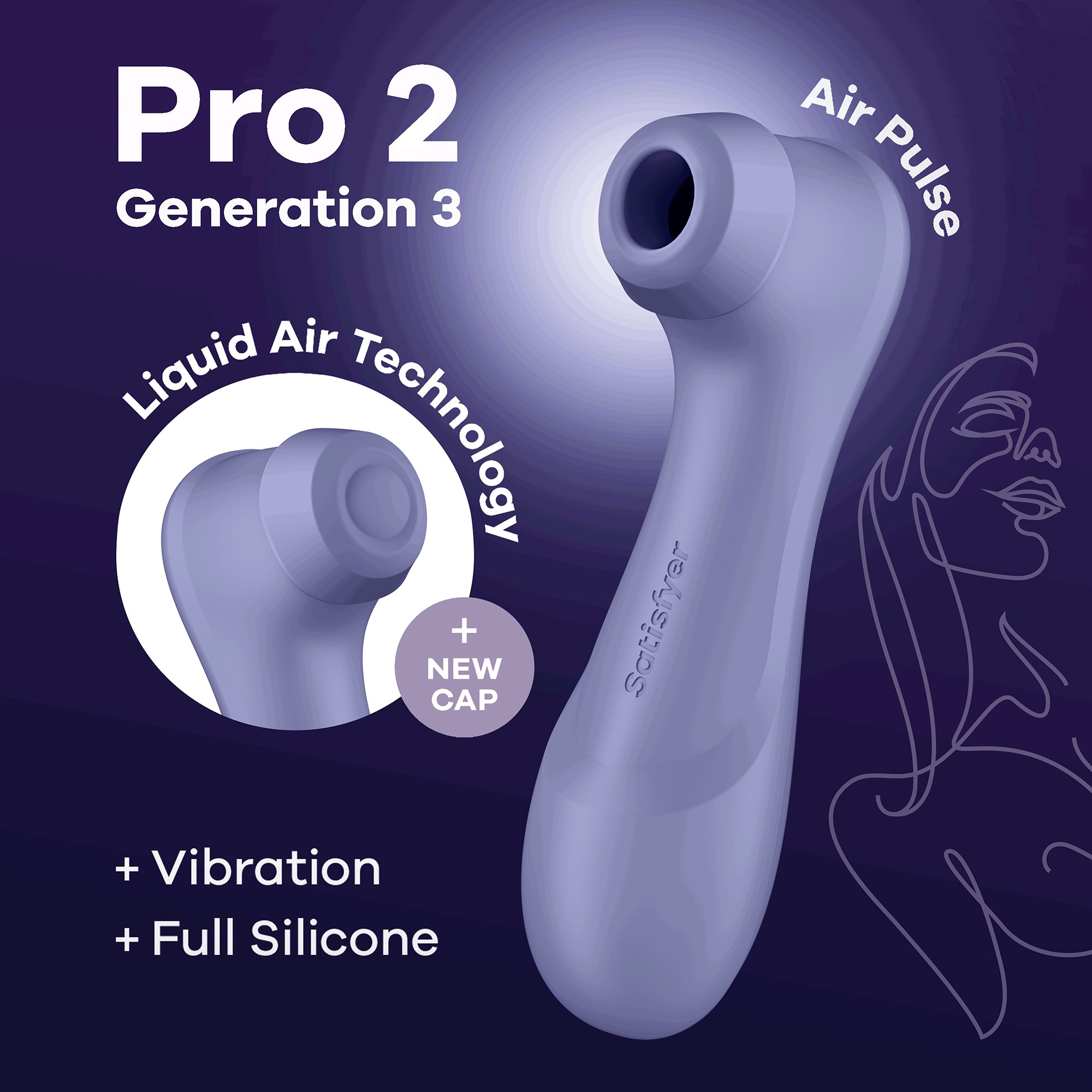 ESTIMULATEUR  PRO 2 GEN 3 SATISFYER LILAS