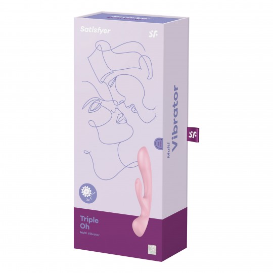 SATISFYER TRIPLE OH MULTI VIBRATOR PINK