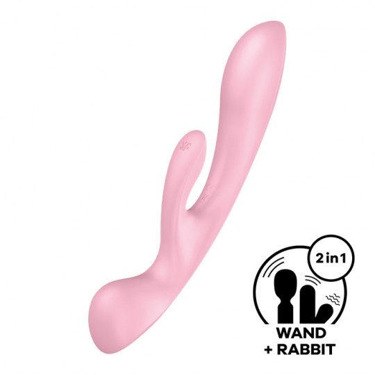 SATISFYER TRIPLE OH MULTI VIBRATOR PINK