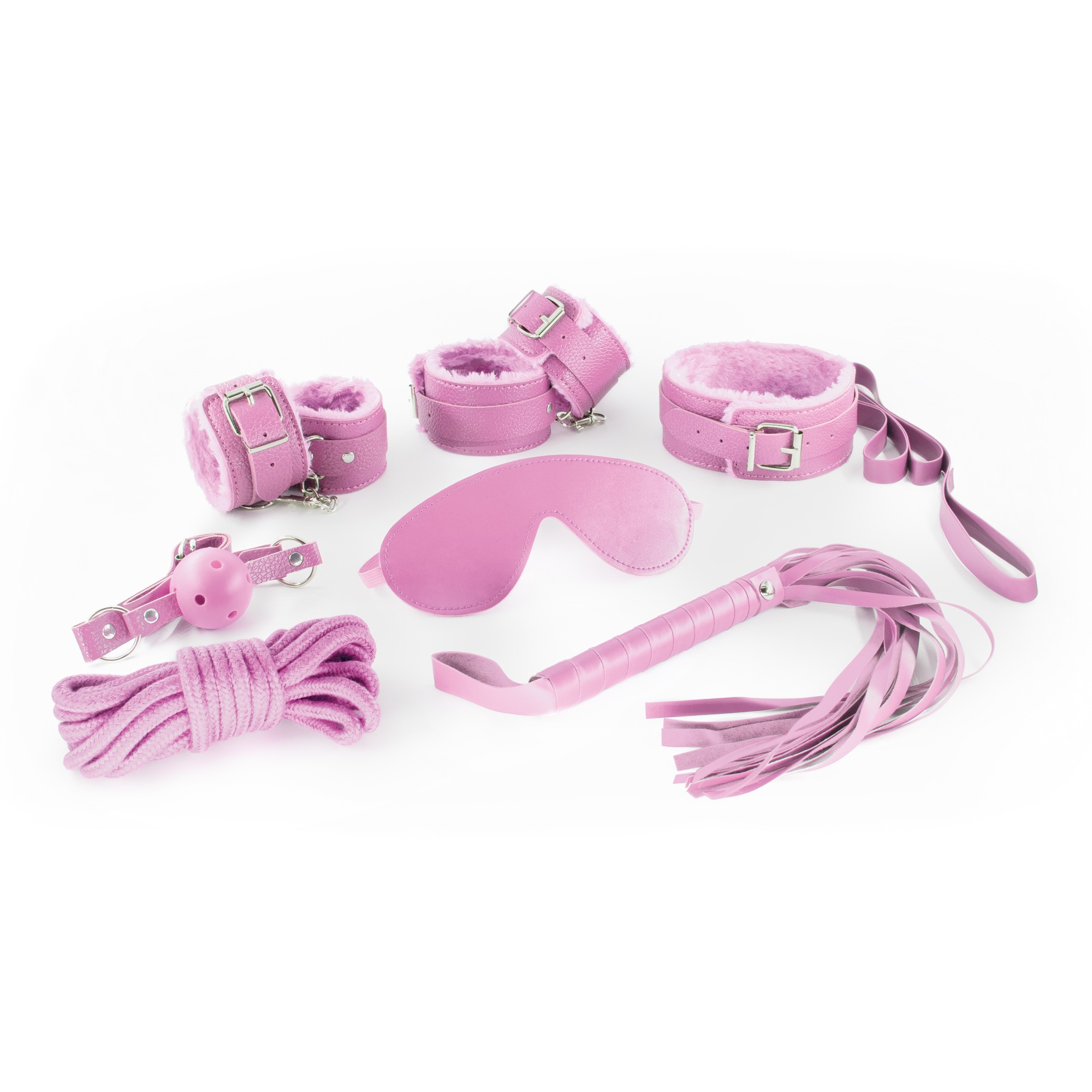 CONFEZIONE DA 18 KIT BDSM DUNGEONS &amp; MAIDENS ROSA CRUSHIOUS