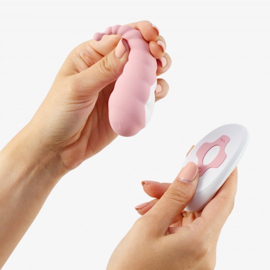 COCOON ŒUF VIBRANT RECHARGEABLE AVEC TÉLÉCOMMANDE SANS FIL CRUSHIOUS ROSE