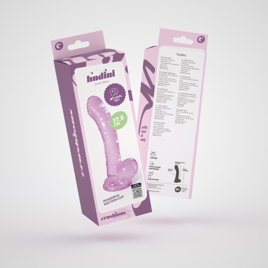 PACK DE 32 HUDINI DILDO ANAL JELLY ROXO CRUSHIOUS