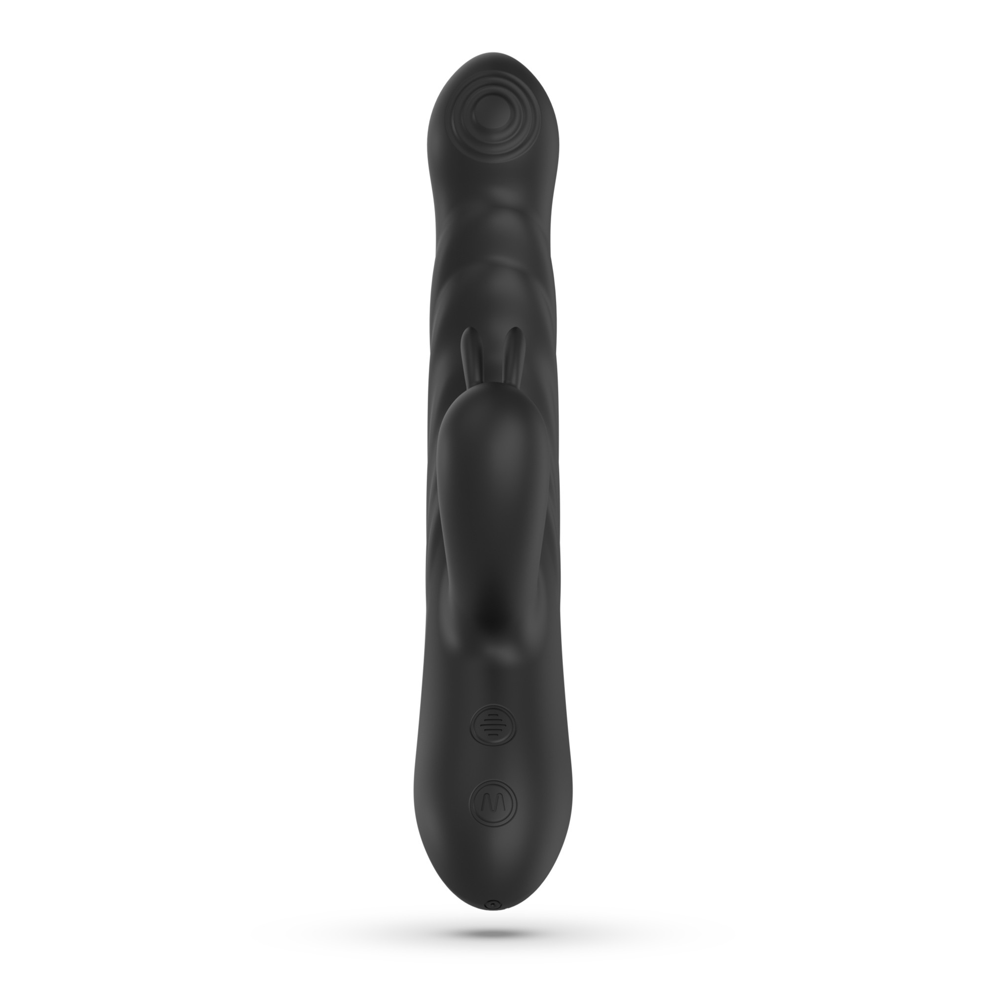 LAPIN VIBRADOR RECARREGÁVEL RABBIT COM IMPULSO PRETO CRUSHIOUS