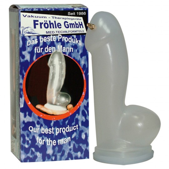 SP010 REALISTIC PENIS CYLINDER XL TRANSPARENT