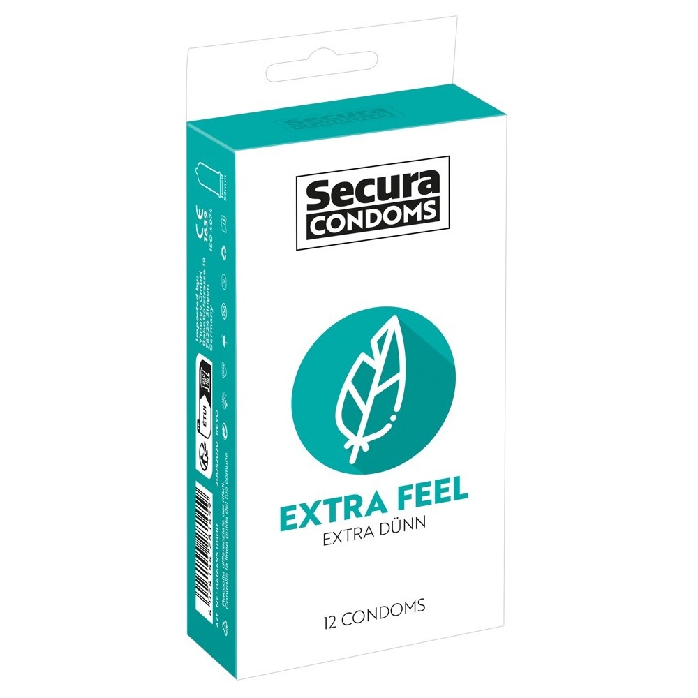 12 PRESERVATIVOS EXTRA FEEL SECURA