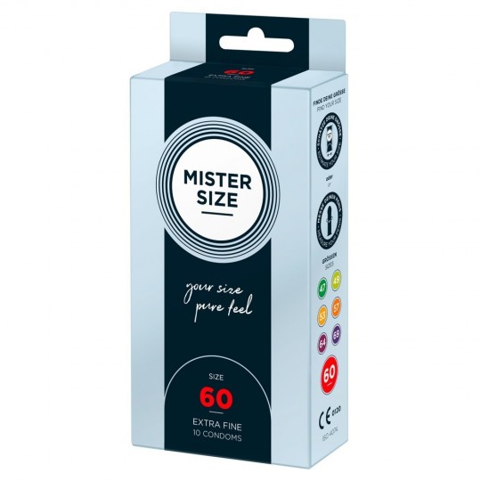 CONDONES MISTER SIZE 60 MM