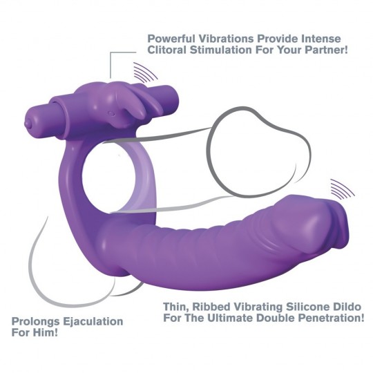 SILICONE DOUBLE PENETRATOR RABBIT