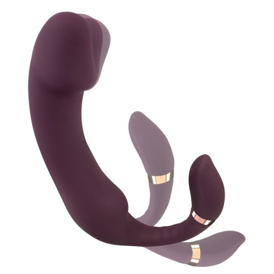 NODDING TIP VIBRATOR WITH BENDABLE CLIT STIMULATION