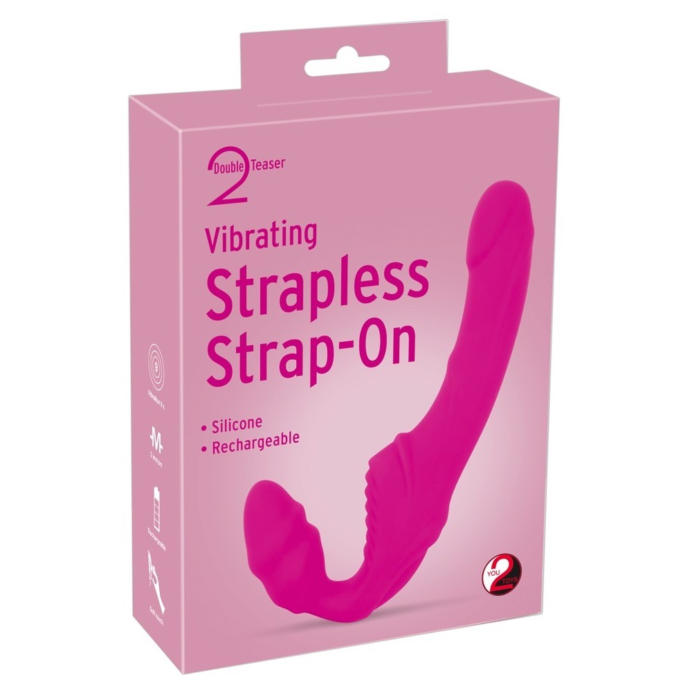 VIBRATING STRAPLESS STRAP-ON