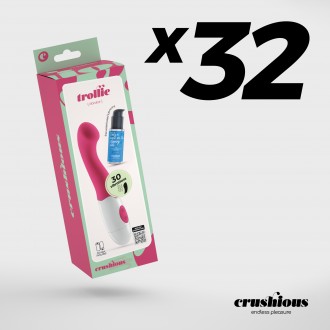 CONFEZIONE DA 32 VIBRATORE TROLLIE CON LUBRIFICANTE A BASE D'ACQUA INCLUSO CRUSHIOUS