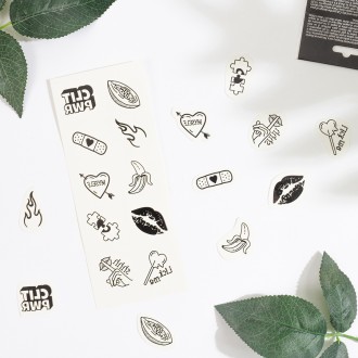 SECRET PLAY CHIC TATTOO SET OF 10 TEMPORARY TATTOOS - CANDY COLLECTION