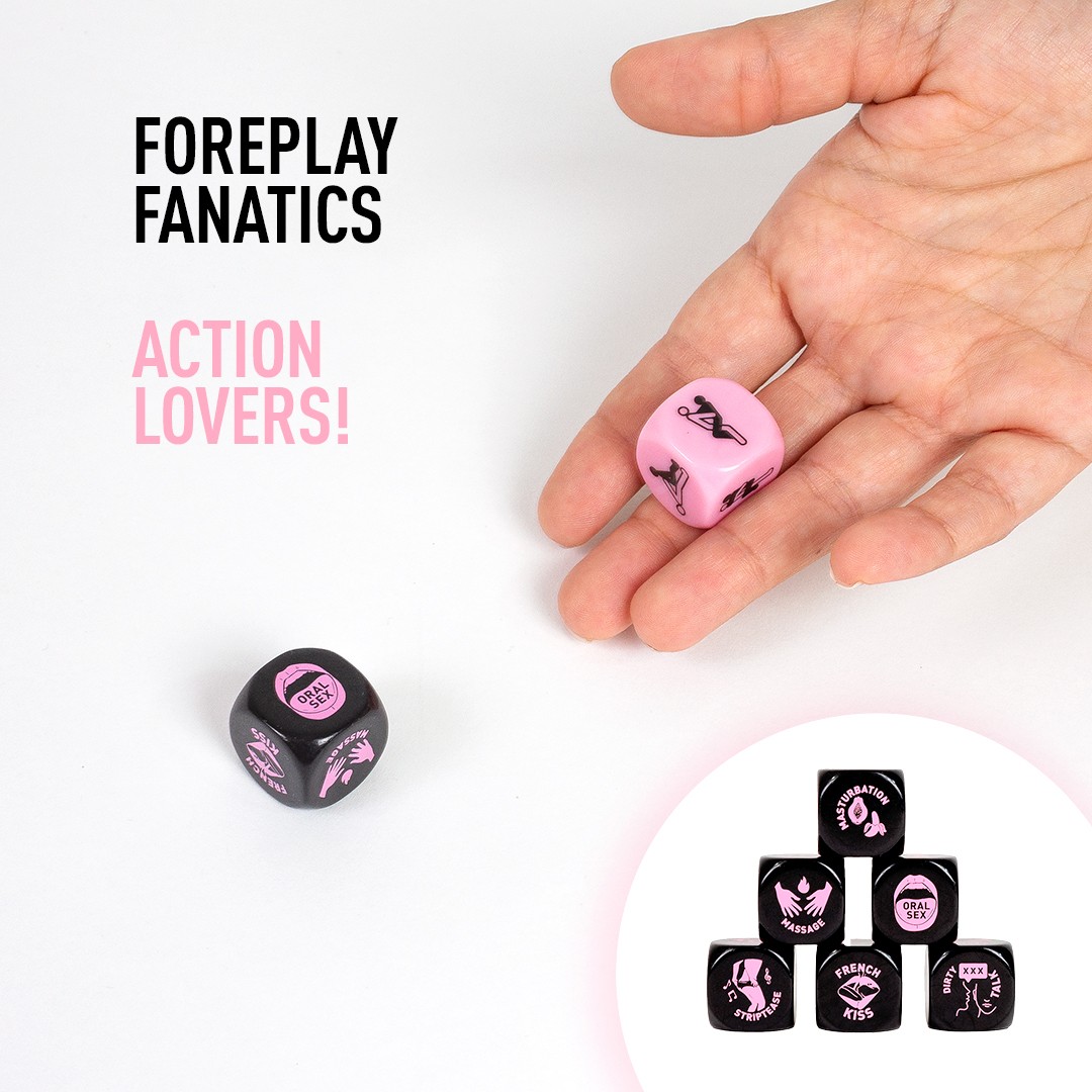 SECRET PLAY SET 2 FOREPLAY FANATICS DICE! DICE LOVERS!