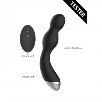 REMOTE CONTROLLED E-STIM  VIBRATING G/P-SPOT VIBRATOR - TESTER