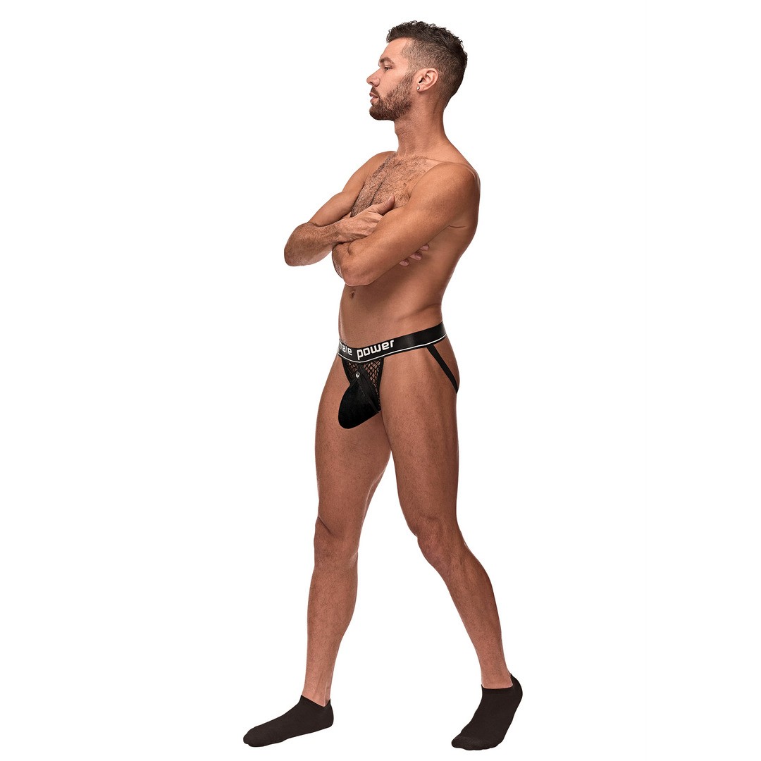 MALE POWER COCK RING JOCK BLACK