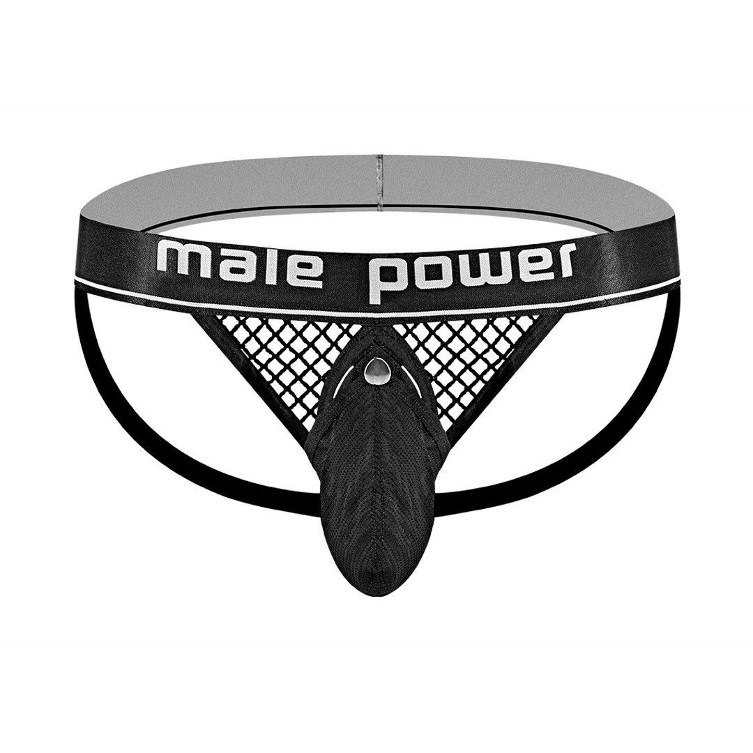 MALE POWER COCK RING JOCK BLACK