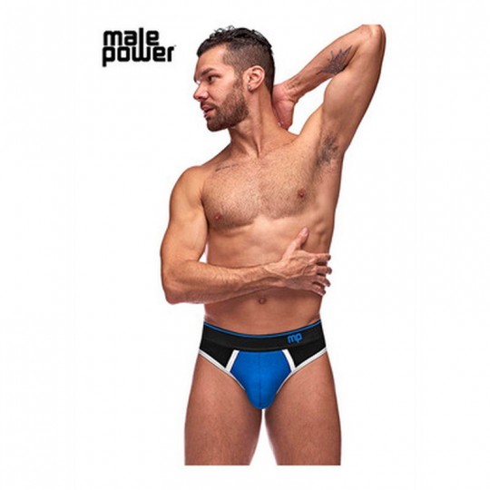 PANEL THONG - L/XL - BLACK/BLUE